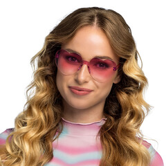 Boland Roze pink bril hartjes