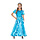 Prinses kleed blauw lang meisjes