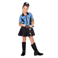 Politie jurkje agent meisje blauw