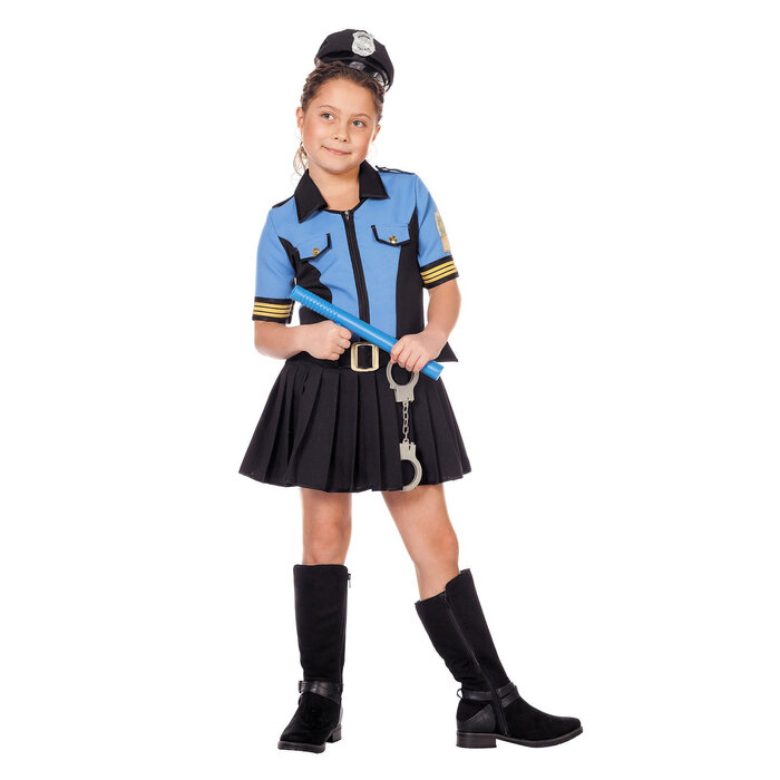 Politie jurkje agent meisje blauw