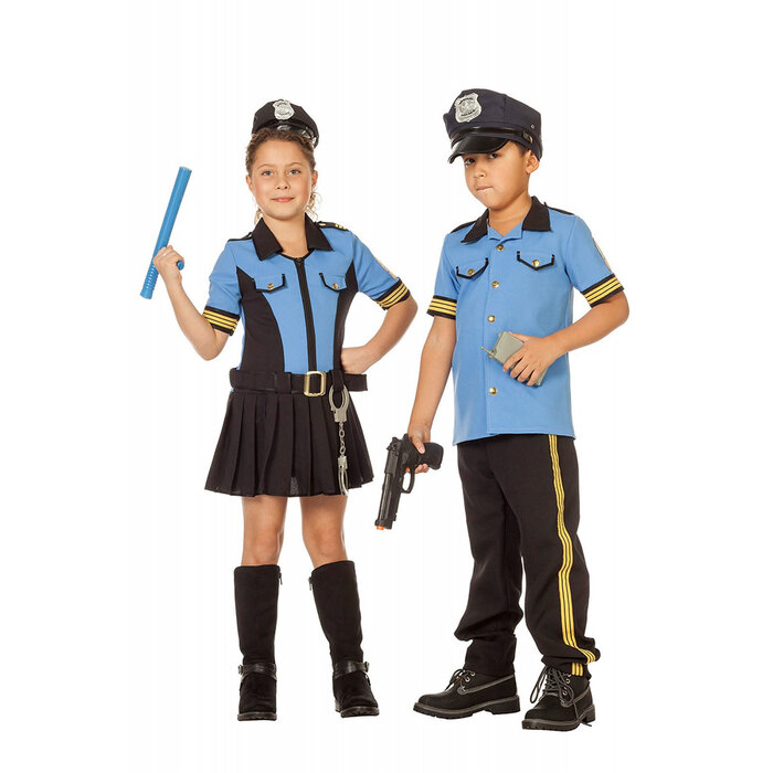 Politie jurkje agent meisje blauw