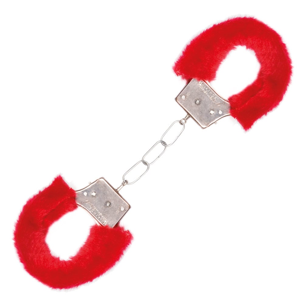 Boland Pluche handboeien roze/rood ass