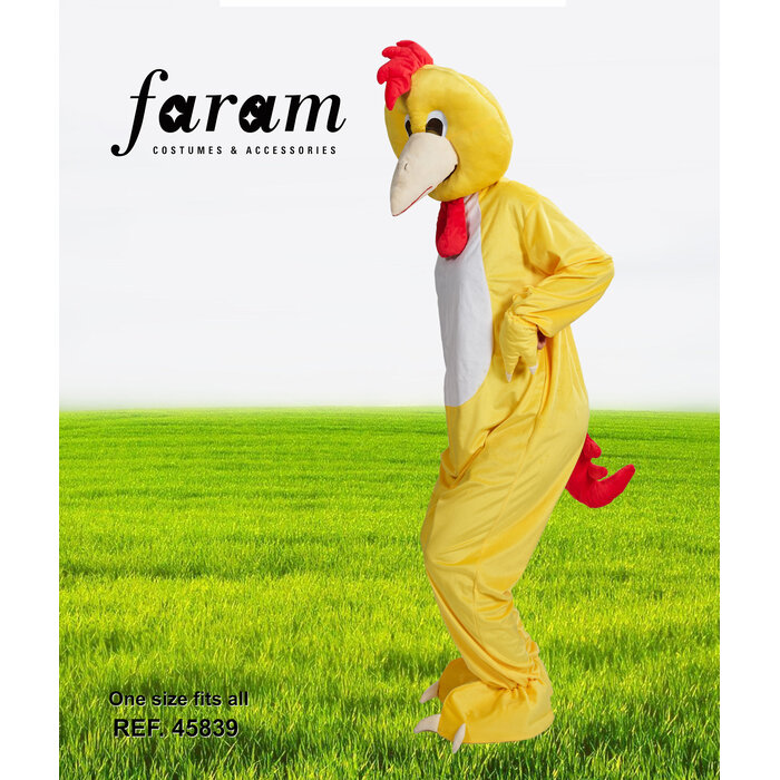 Feestshop.be Kip Paaskip kuiken geel mascotte kostuum volwassenen