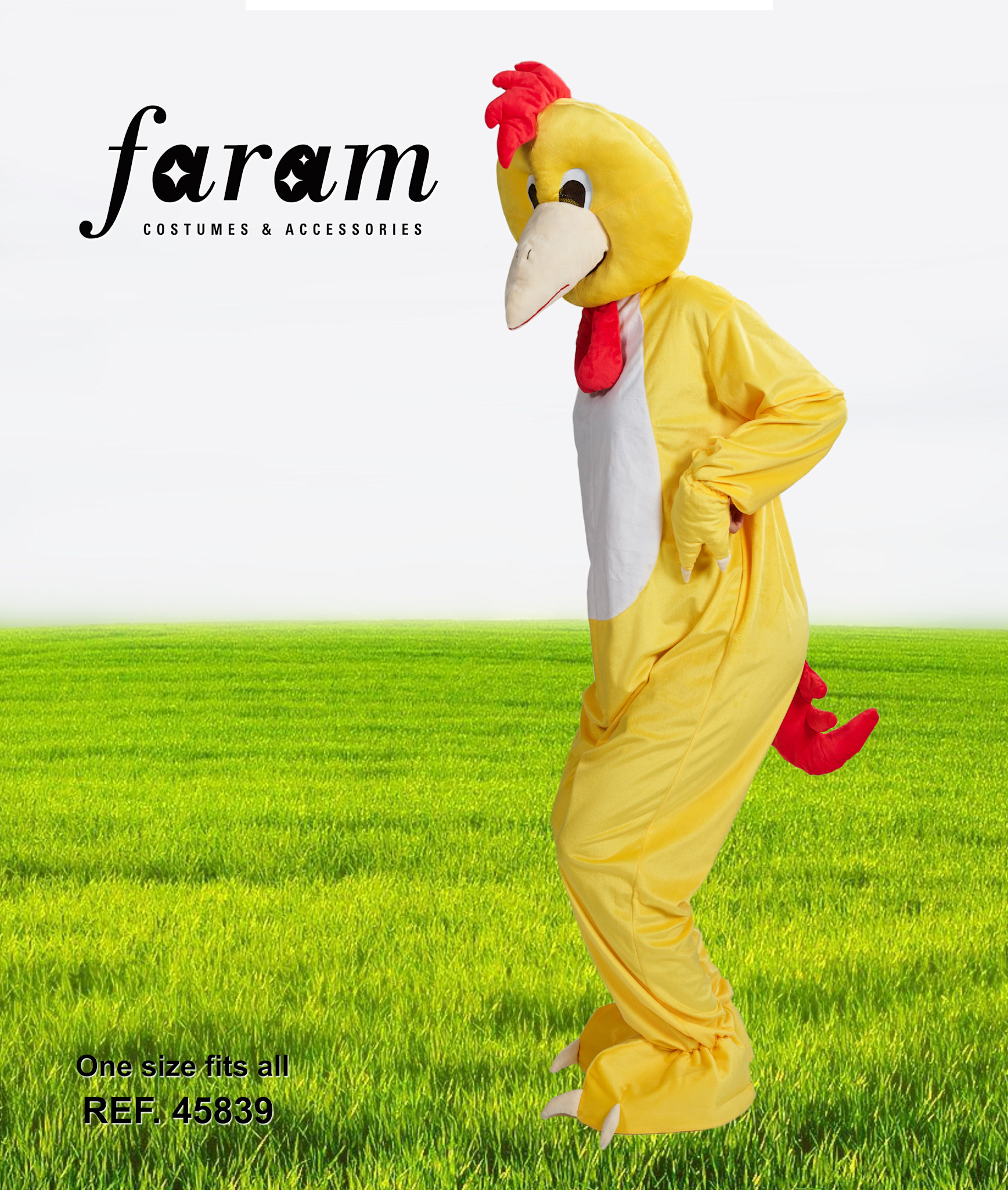 Feestshop.be Kip Paaskip kuiken geel mascotte kostuum volwassenen