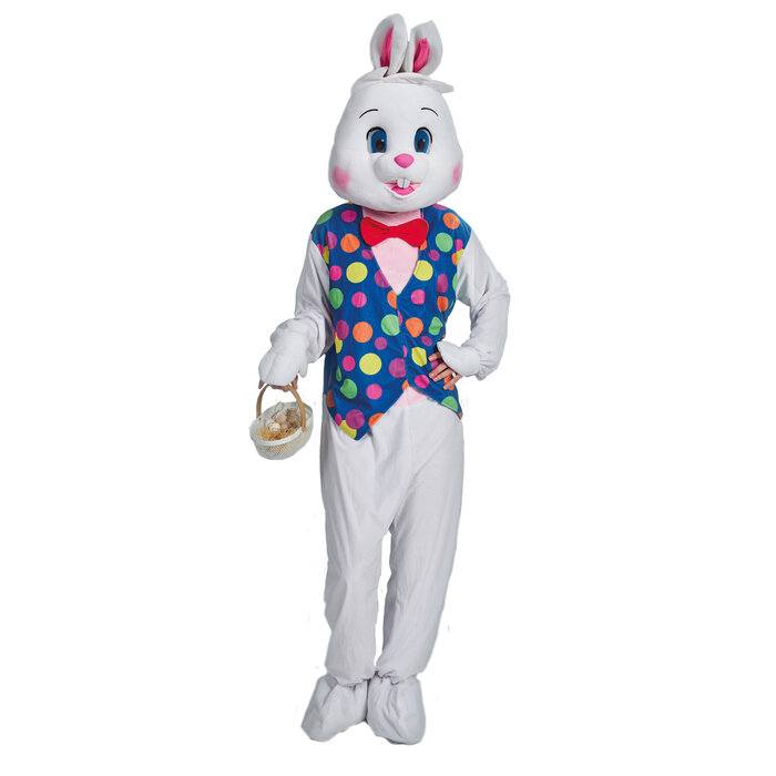 Feestshop.be Konijn haas Paashaas wit multi