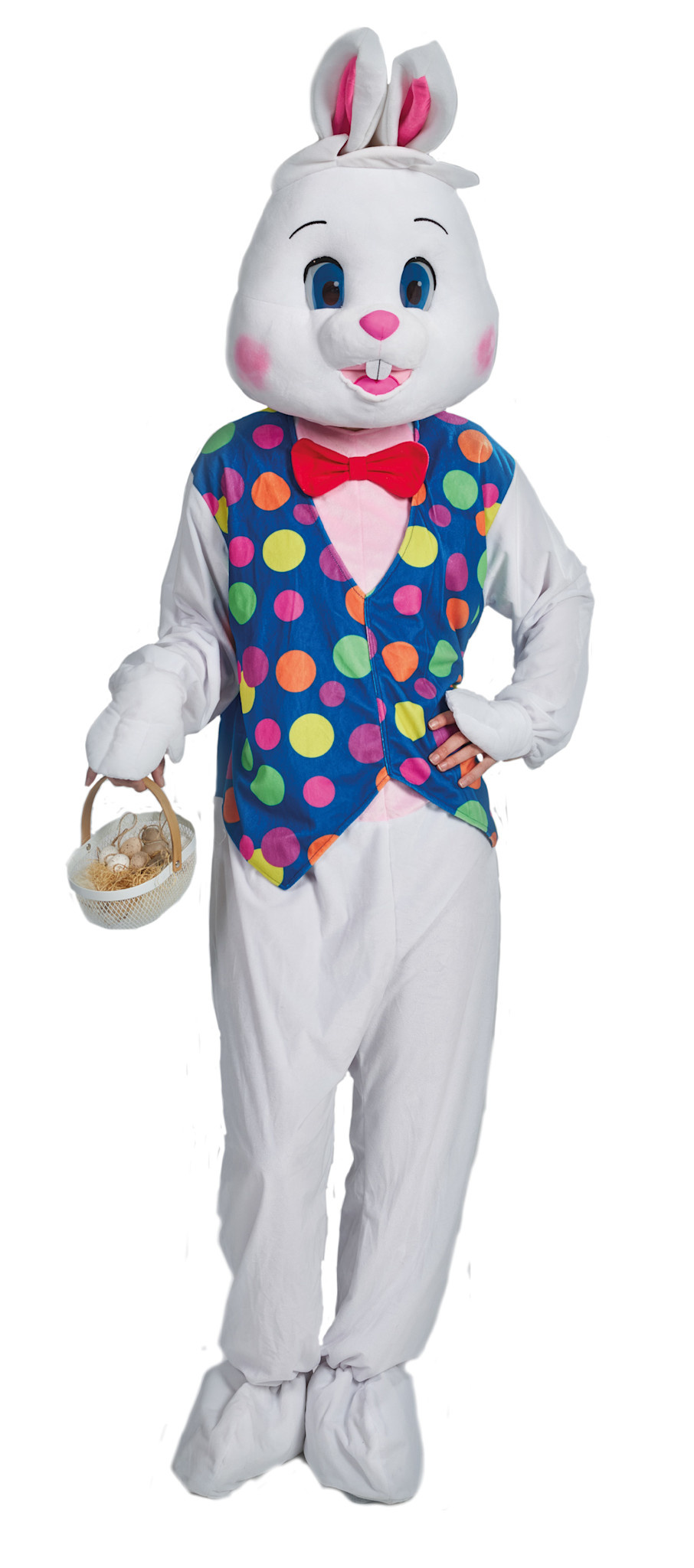 Feestshop.be Konijn haas Paashaas wit multi