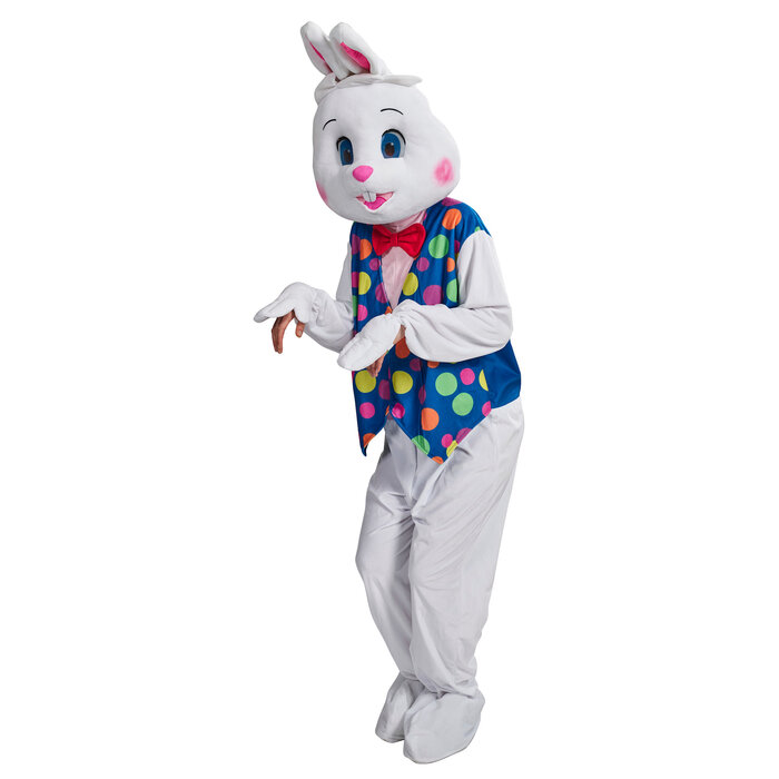 Feestshop.be Konijn haas Paashaas wit multi