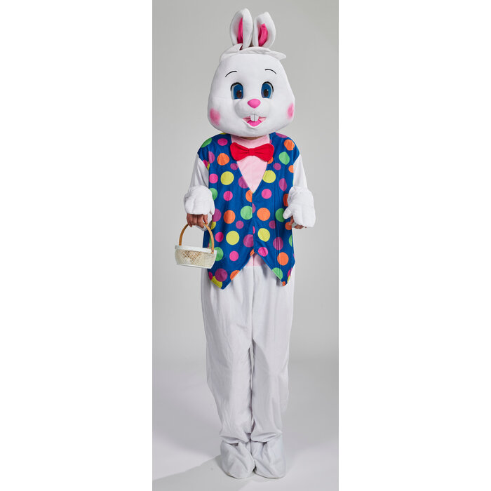 Feestshop.be Konijn haas Paashaas wit multi