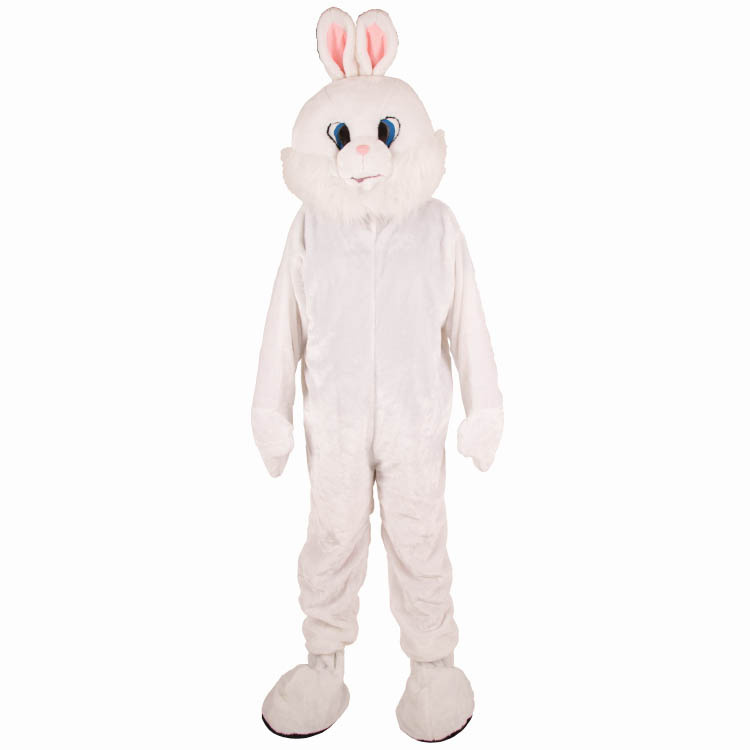 Feestshop.be Konijn haas Paashaas mascotte kostuum wit volwassenen