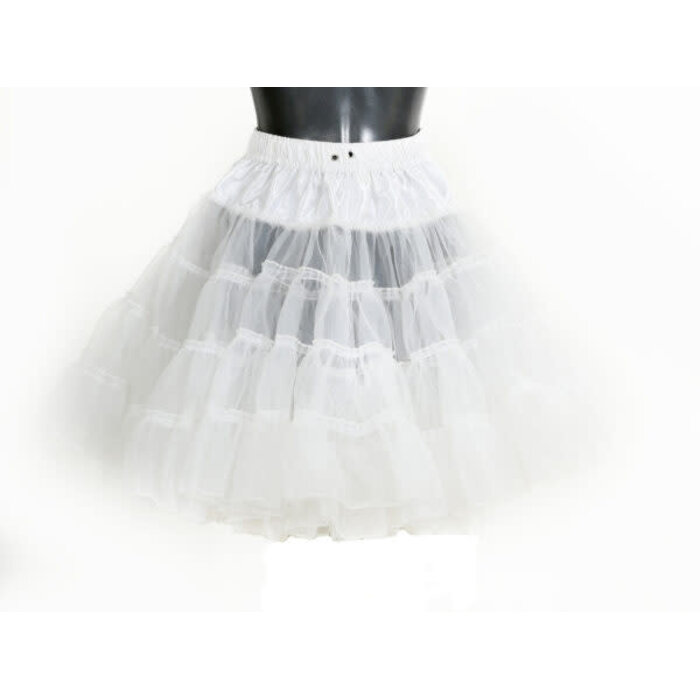 Petticoat wit lang 2-laags