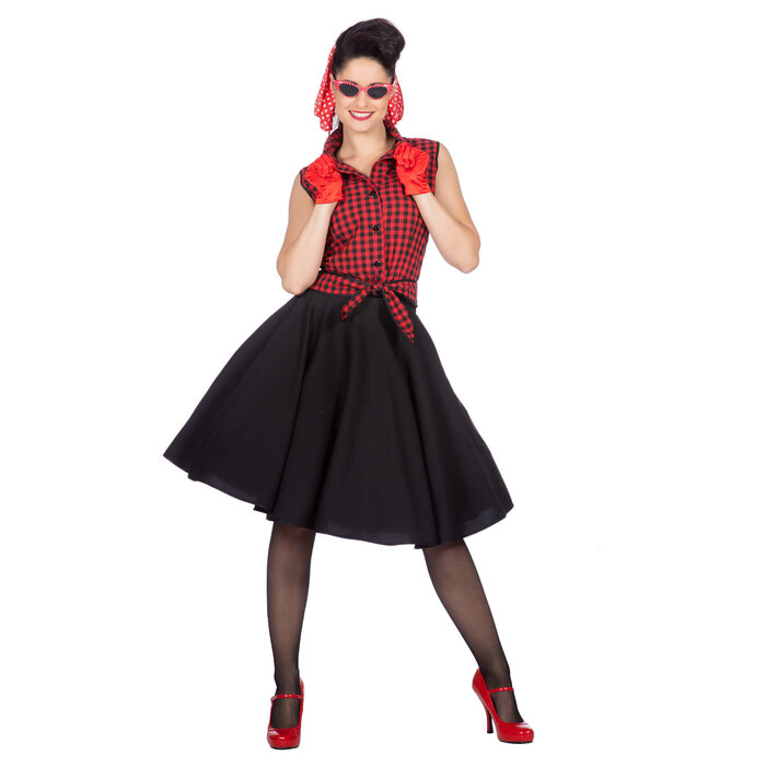 Wilbers & Wilbers Rockabilly Rizzo jaren 50 kleding dames rok met bloes
