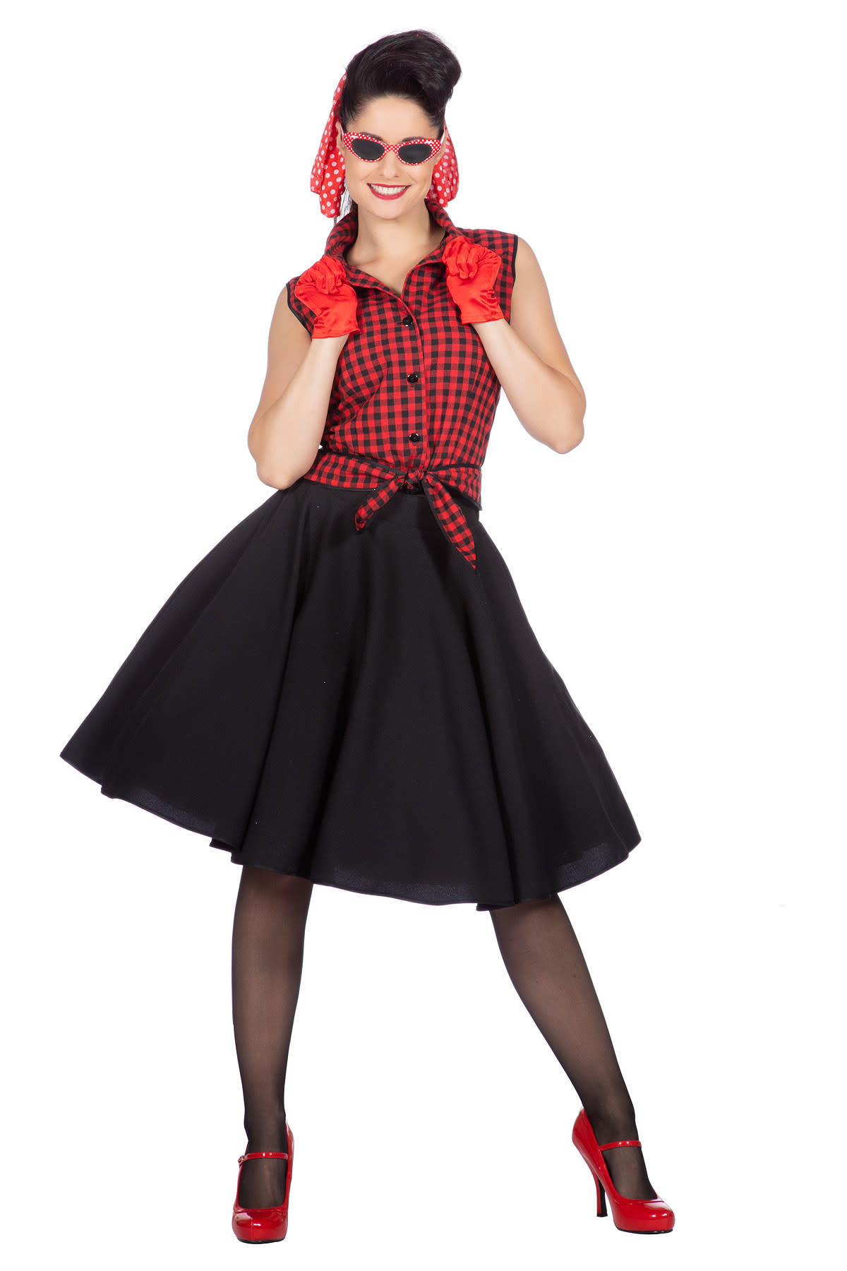 Wilbers & Wilbers Rockabilly Rizzo jaren 50 kleding dames rok met bloes