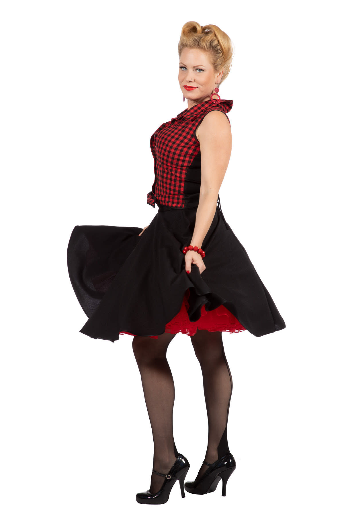 Wilbers & Wilbers Rockabilly Rizzo jaren 50 kleding dames rok met bloes