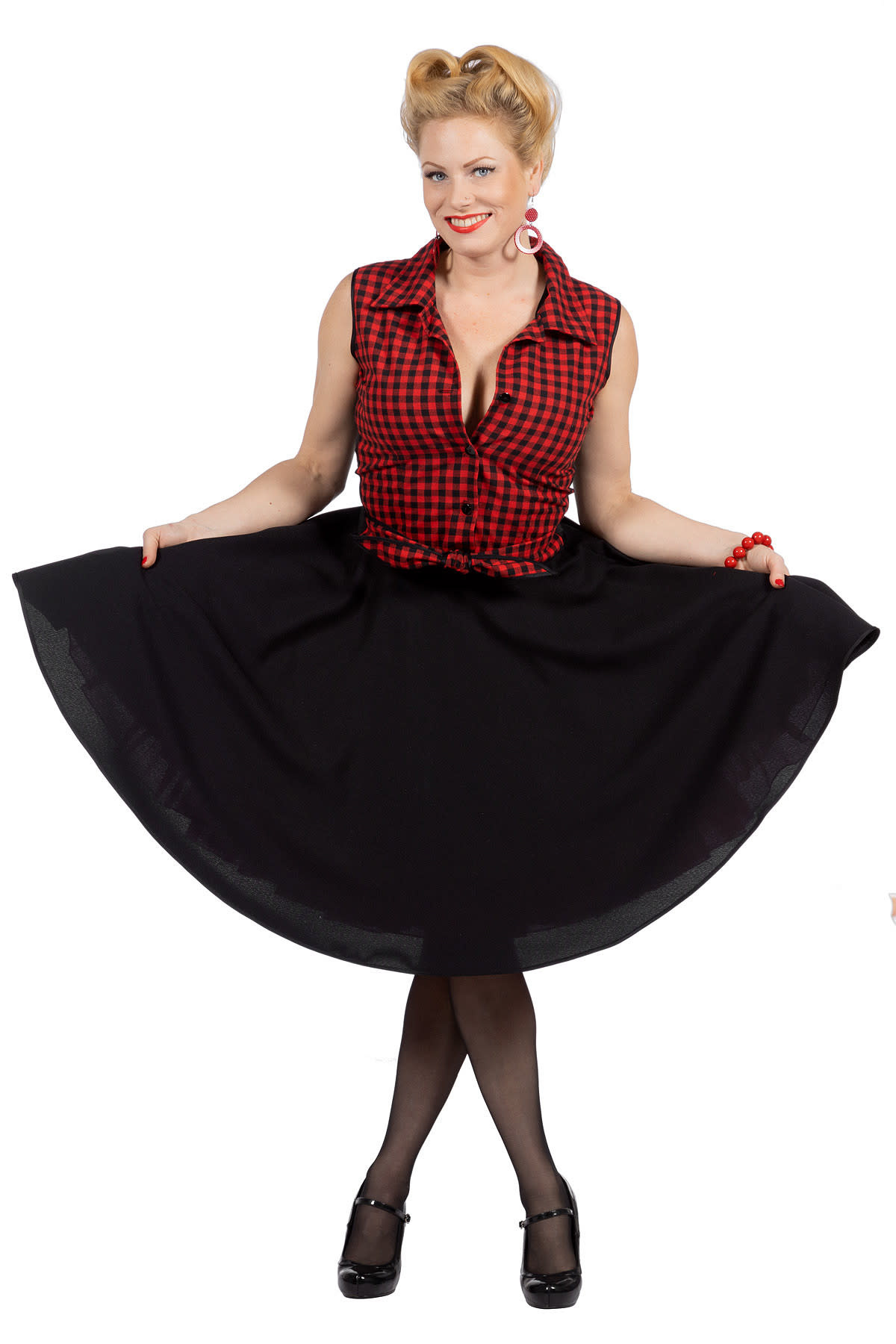 Wilbers & Wilbers Rockabilly Rizzo jaren 50 kleding dames rok met bloes