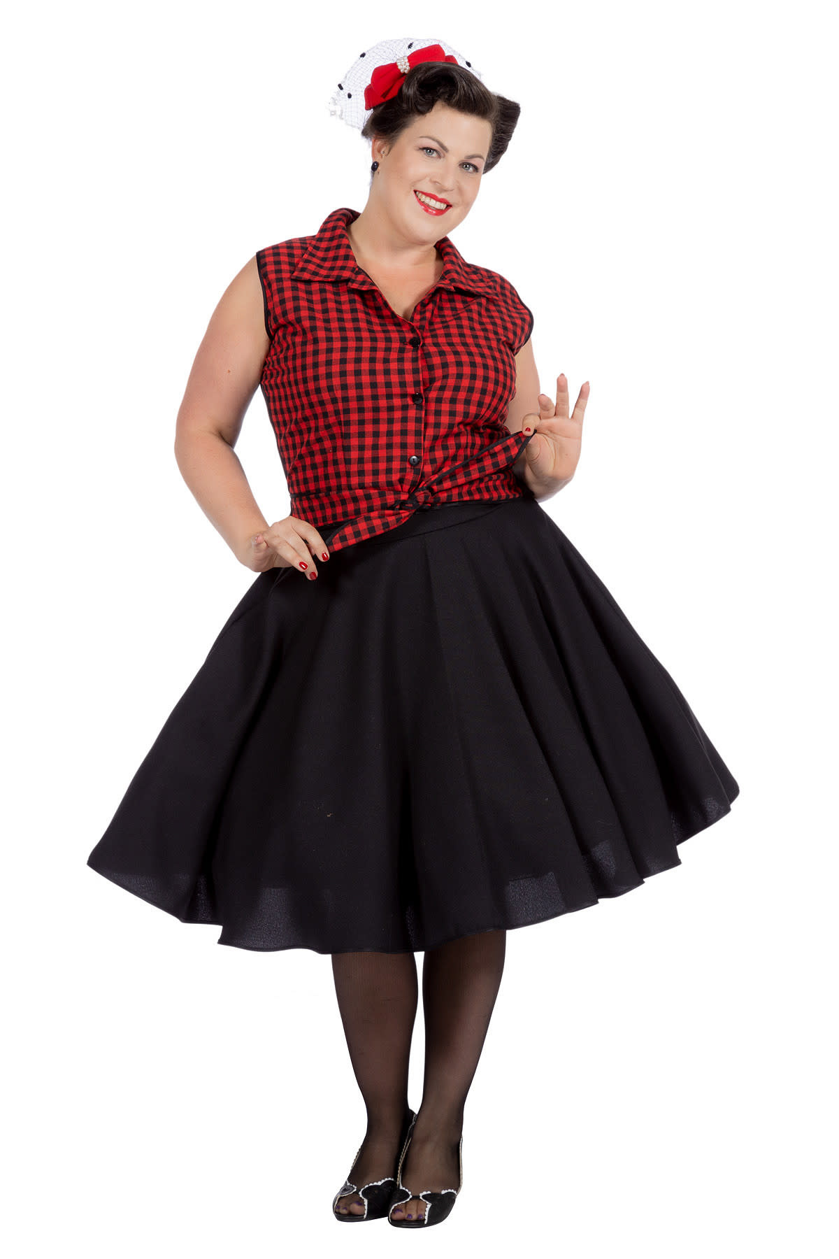 Wilbers & Wilbers Rockabilly Rizzo jaren 50 kleding dames rok met bloes