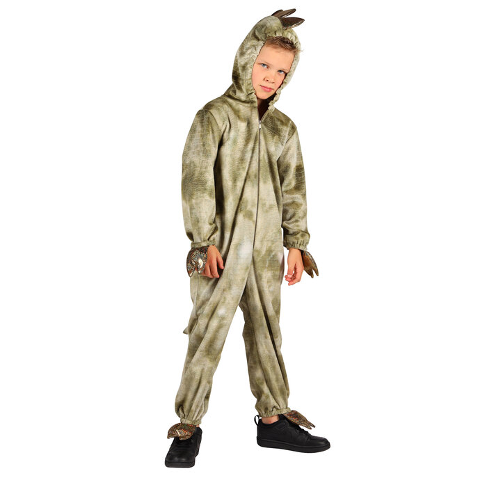 Thetru Dino kostuum kind groen T-REX