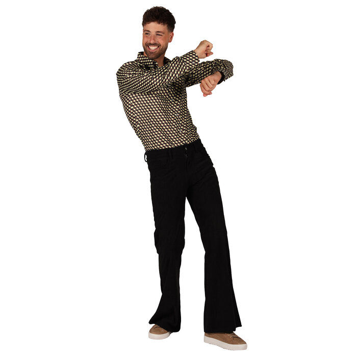 Thetru Broek retro jaren 70 hippie ribfluweel ribcordbroek