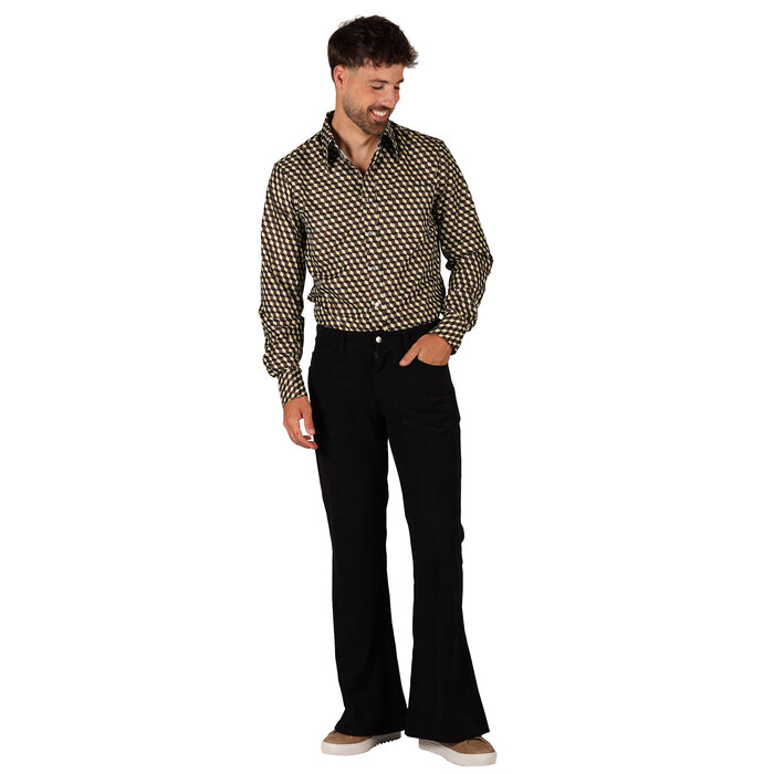 Thetru Broek retro jaren 70 hippie ribfluweel ribcordbroek