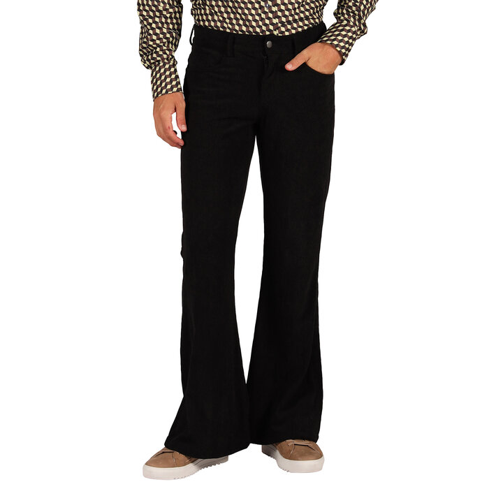 Thetru Broek retro jaren 70 hippie ribfluweel ribcordbroek