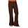 Broek retro jaren 70 hippie ribfluweel ribcordbroek bruin