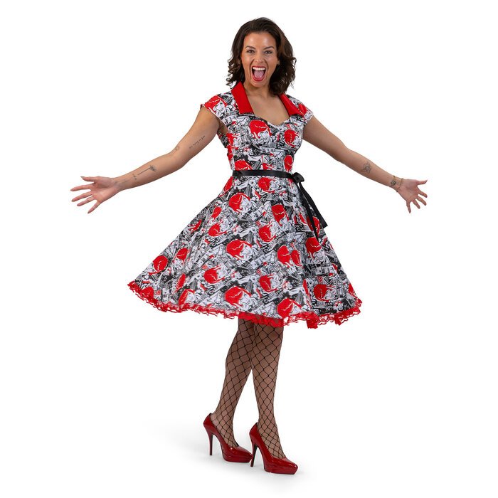 Jaren 50 rock'n roll  jurk