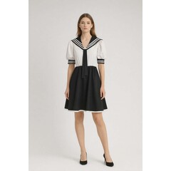 Matroos jurk blauw wit dame