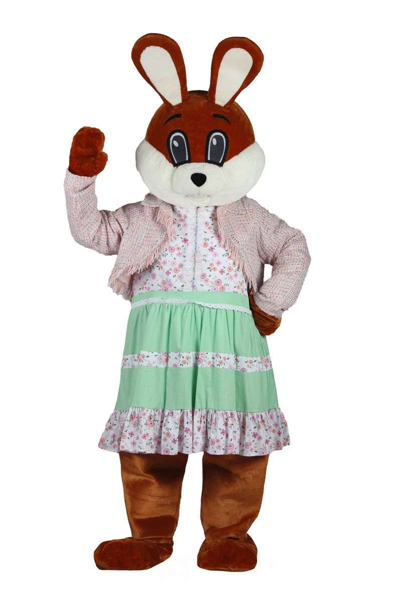 Dames kleding voor paashaas. (Excl. Mascotte kostuum)