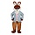 Heren kleding voor paashaas. (Excl. Mascotte kostuum)