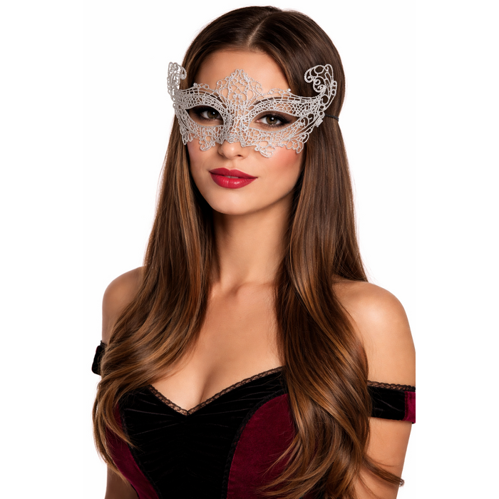 Masker Venetiaans 50 shades kant wit