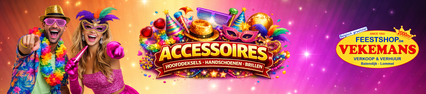 Feest accessoires kopen. Alles voor carnaval en themafeesten