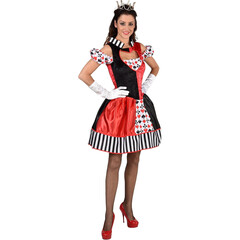 Koningin Queen Of Cards kostuum dame