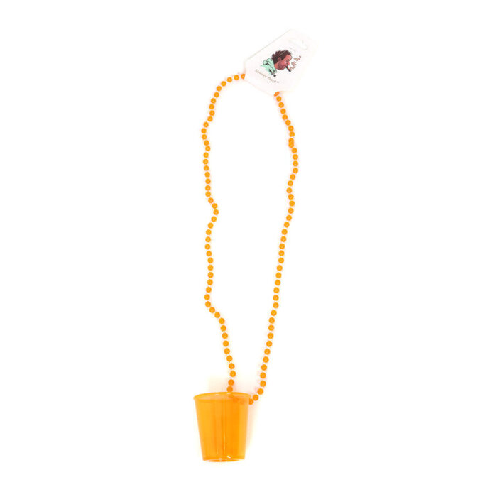 Ketting shotglas oranje