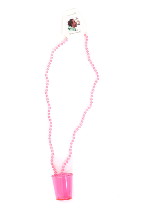 Ketting shotglas roze