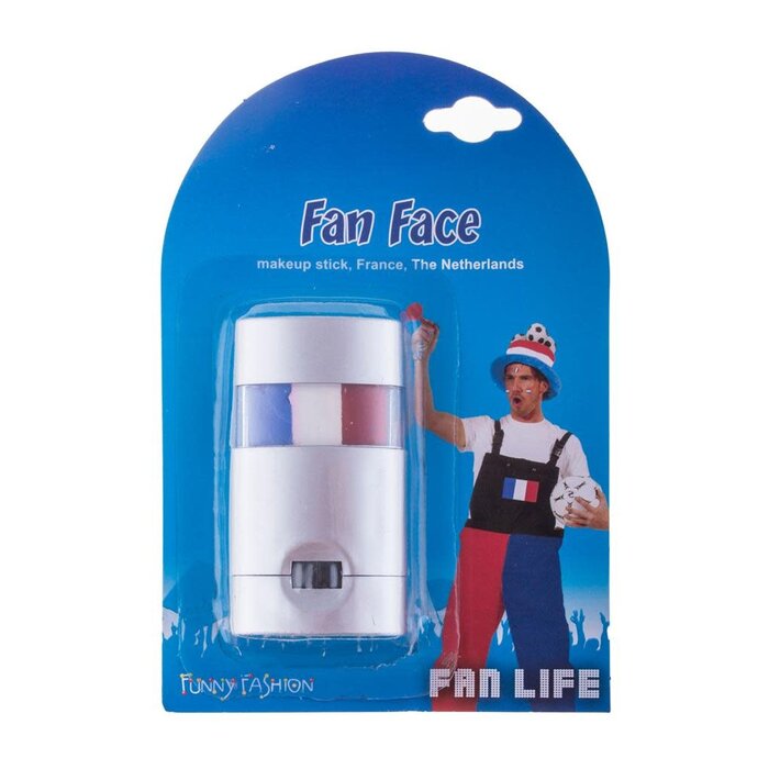 Make-up stick blauw wit rood
