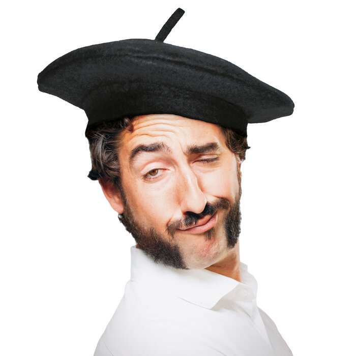Franse baret zwart
