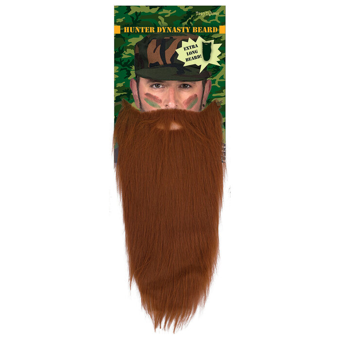 kabouter baard met snor bruin