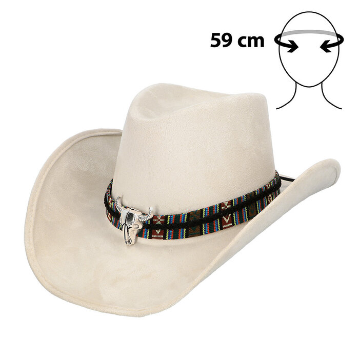 Hoed cowboy Django beige