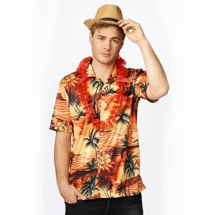 Hemd Hawaii oranje