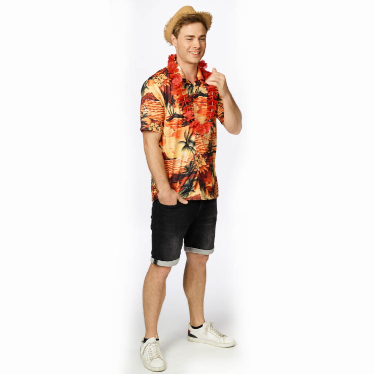 Hemd Hawaii oranje