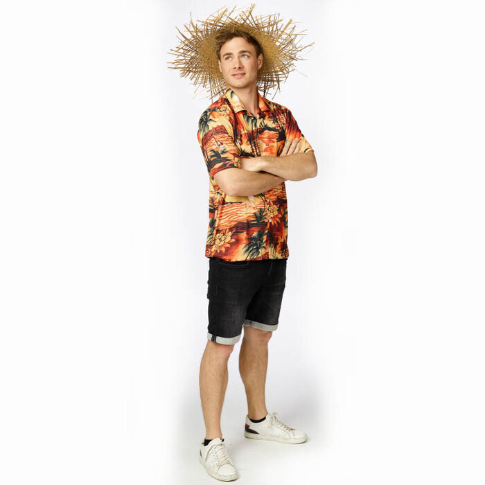 Hemd Hawaii oranje