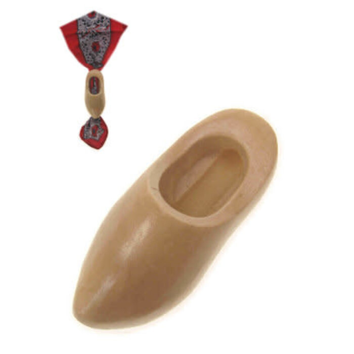 klompje voor zakdoek hout naturel 6.5 cm