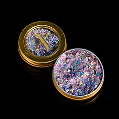 Unicorn Zilver Roze festival gezicht en body glitters 25 ml