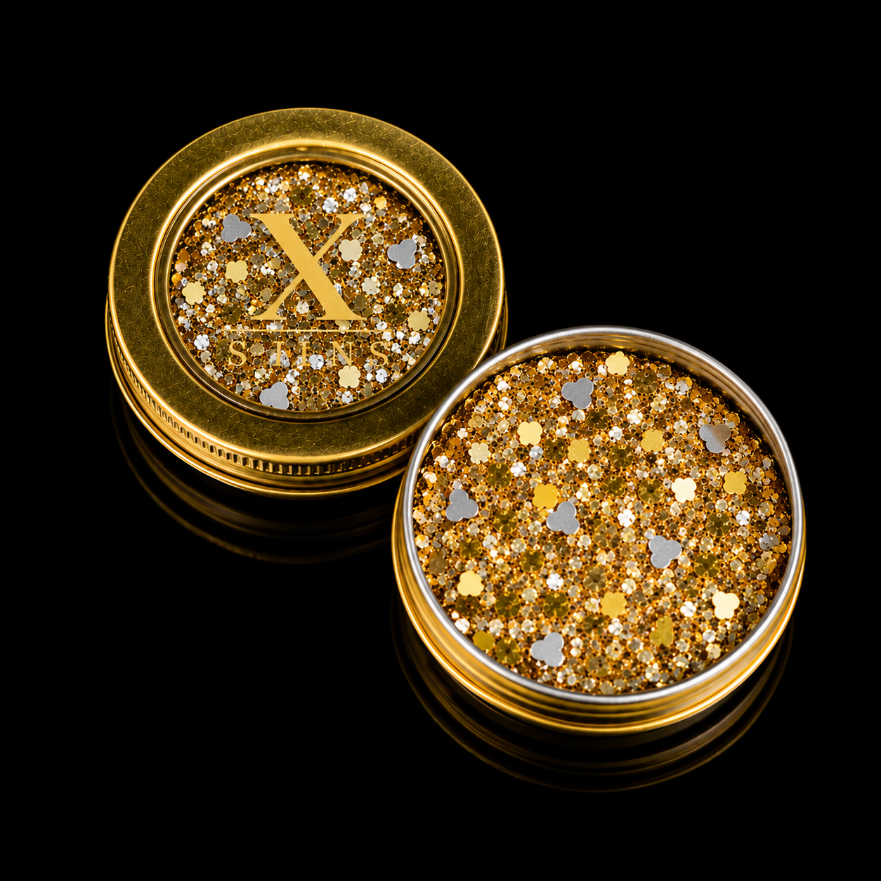 Goud Bloemen festival gezicht en body glittergel 25 ml