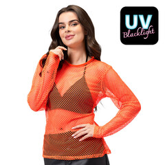 Boland Visnet t-shirt neon oranje