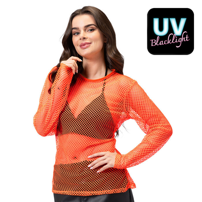 Boland Visnet t-shirt neon oranje