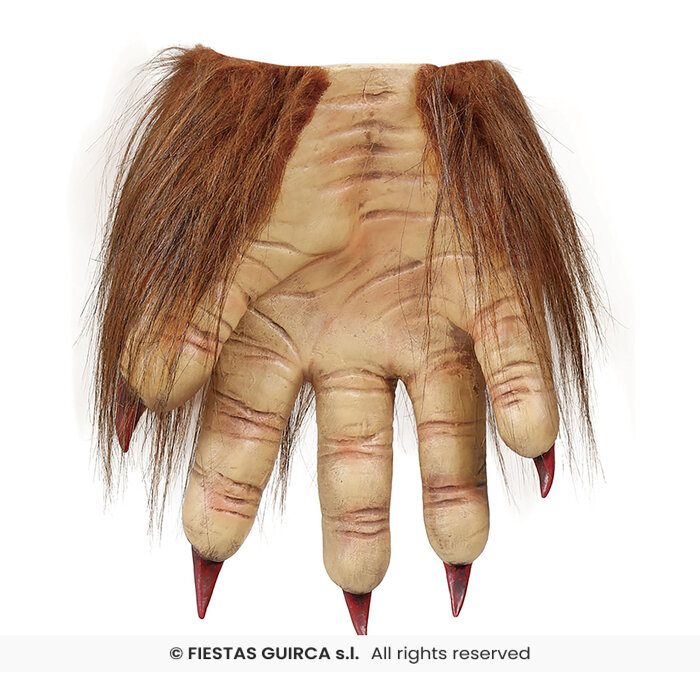 Weerwolf poten handschoenen latex
