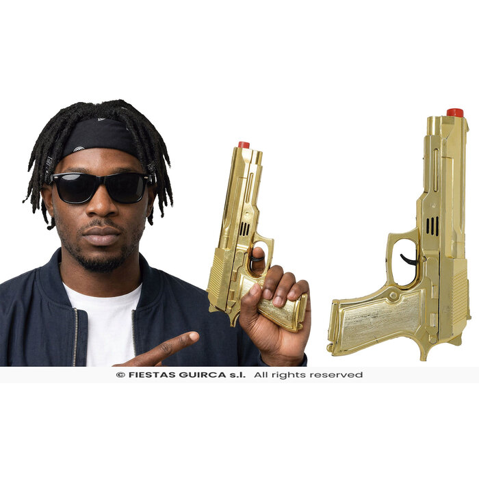 Pistool goud 22 cm