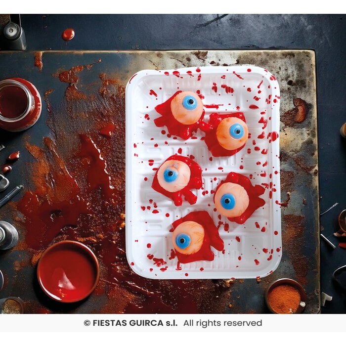 Halloween bebloede ogen per 5 stuks
