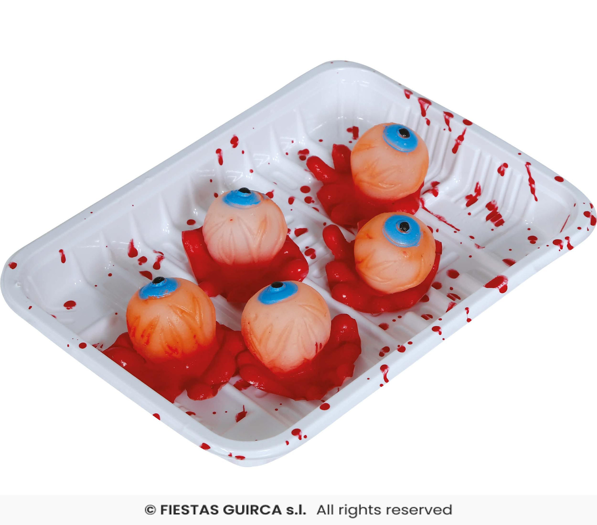 Halloween bebloede ogen per 5 stuks