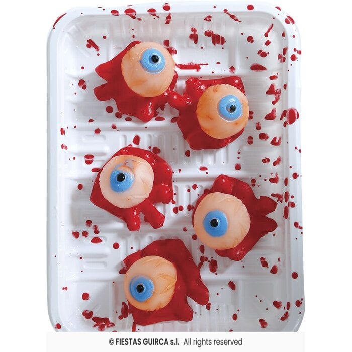 Halloween bebloede ogen per 5 stuks